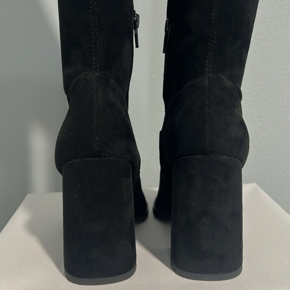 Steve Madden TAVA Black OTK Boots Over Knee Suede Block Heel Pointed Toe 6M NEW - Picture 15 of 15
